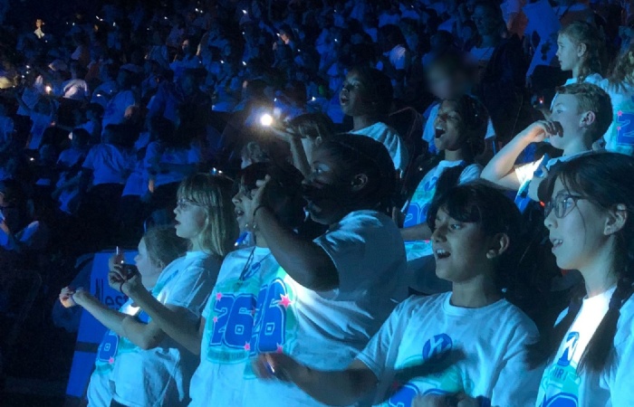 West Lodge Choir sings with a choir of over 8,000 at Young Voices